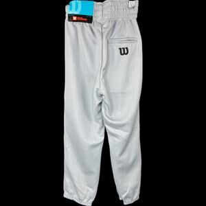 Wilson Youth Baseball Pants Gray XS New with Tags Elastic Waist 100% Polyester